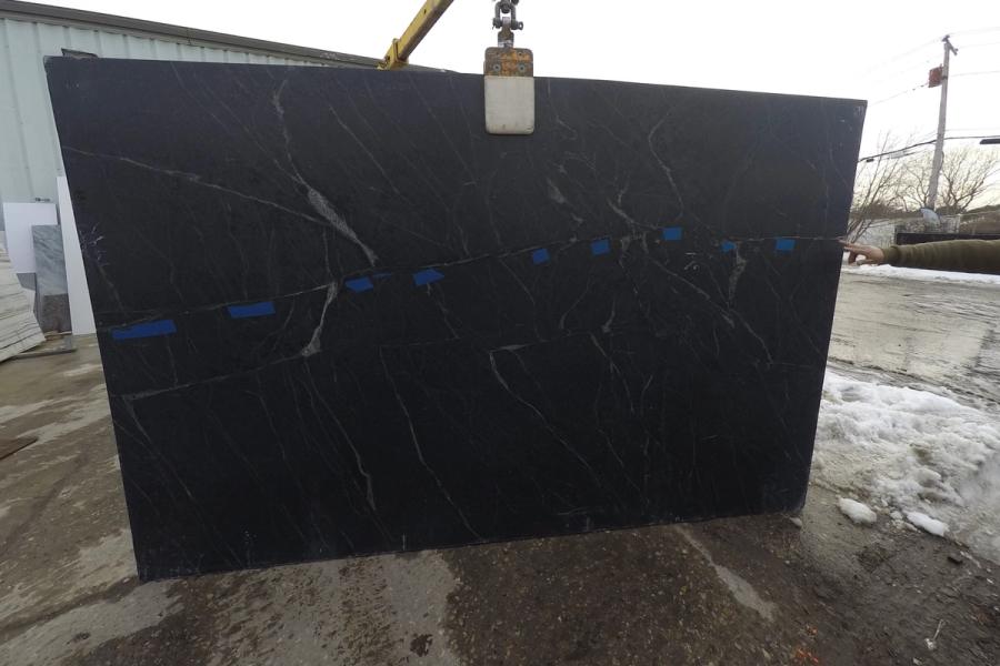 Marble slab — stone photographed in the yard, 120 by 60 inches